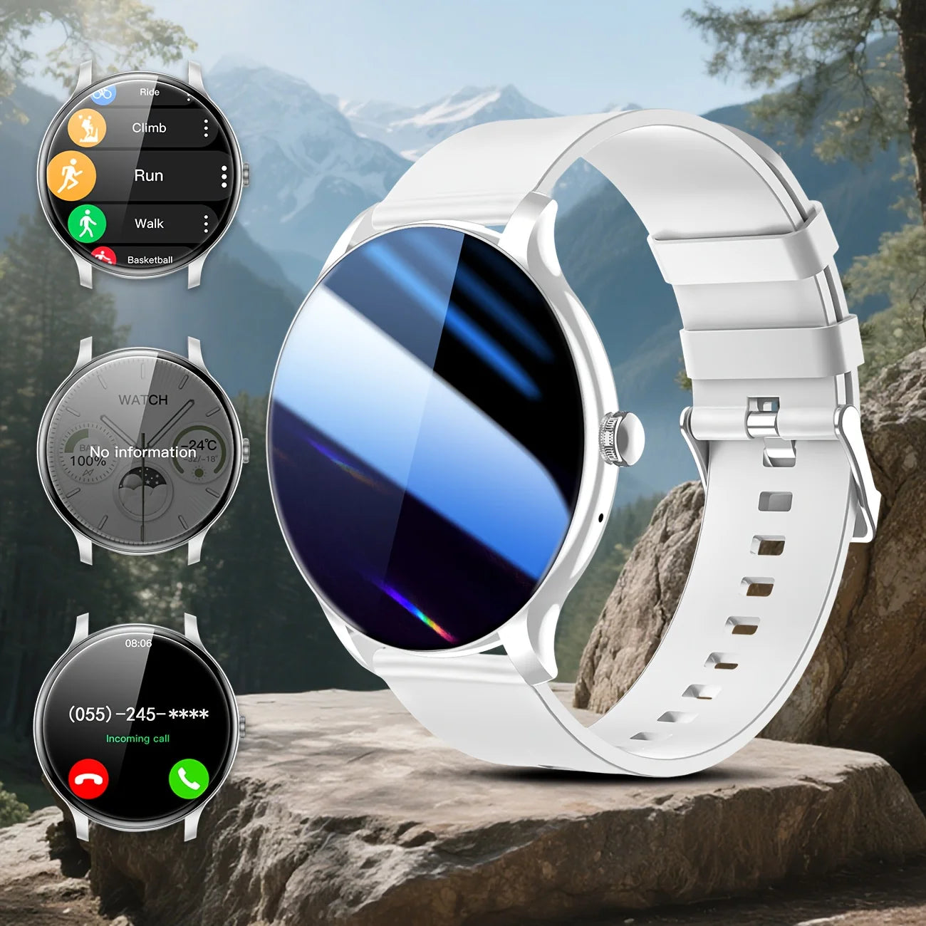 Outdoor Sports Smartwatch Bluetooth Calling Music Playback Fitness Tracking Men and Women 2025 New Smart Watch