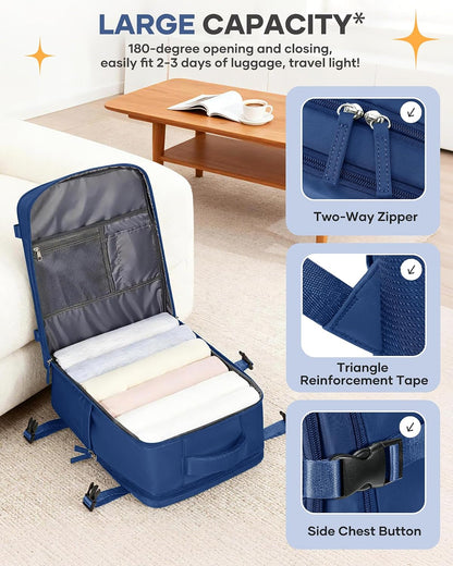 Travel Backpack for Men Women Carry on Backpack for Airplanes Personal Item Bag for Traveling on Airplane Traveling Backpacks Airback Backpacks for Travel Mochila De Viaje