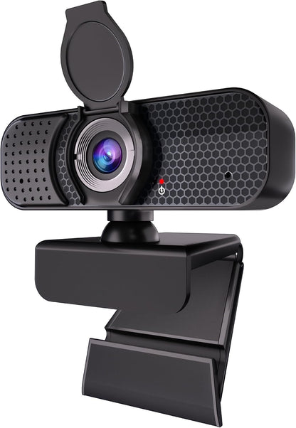 4K Webcam with Autofocus & Tripod, Camera for PC Laptop with Dual Microphone, USB Computer Camera with Low Light Correction, Auto White Balance, Video Camera for Streaming, Meetings, Office, Zoom