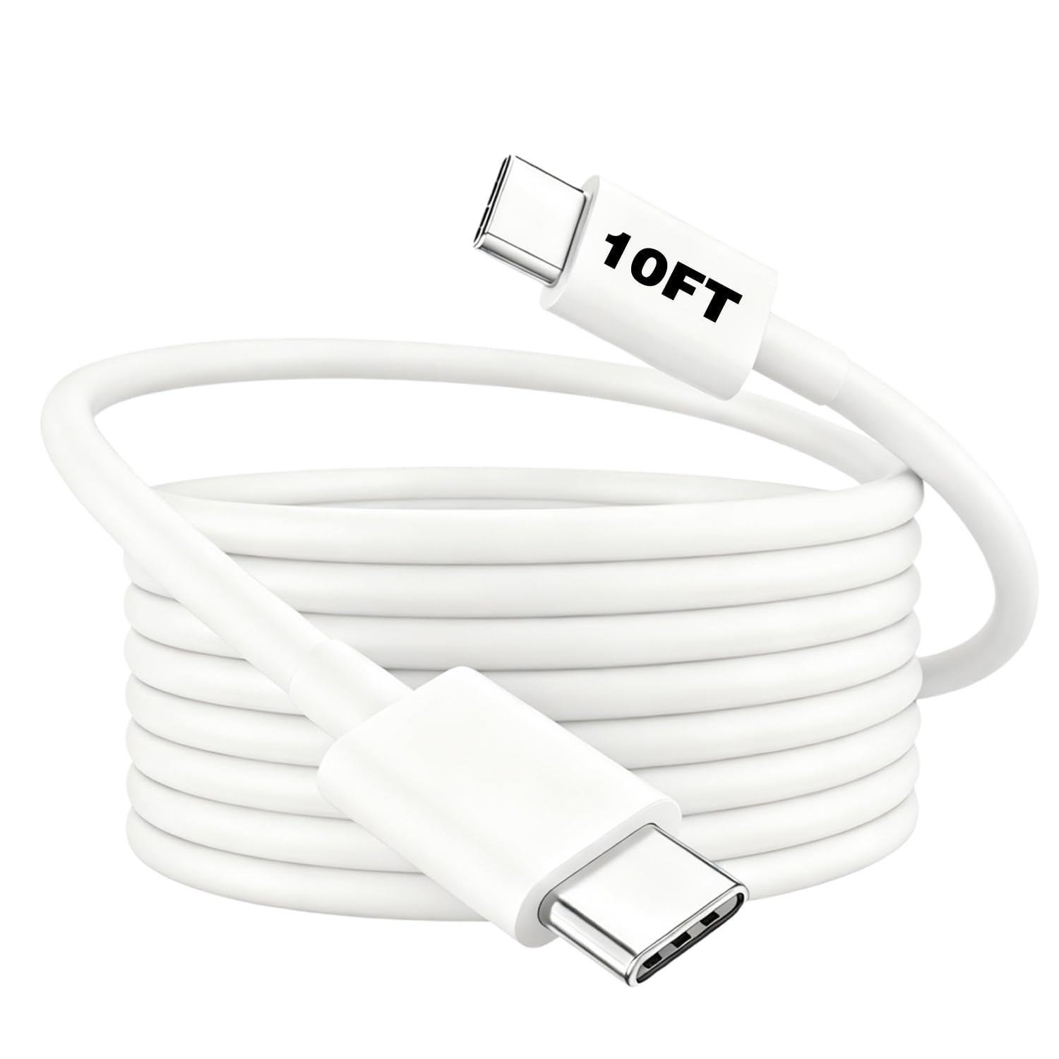 Long Phone Charger Cord USB C to USB C Cable 10 Ft Fast Charging Phone Cord 10 Foot Compatible New Iphone 17 Pro/17 Promax/17 Air/17E/16 Pro Max/16Pro/16 Plus/16E/16/15Pro Max/15 Pro/15 Plus/15