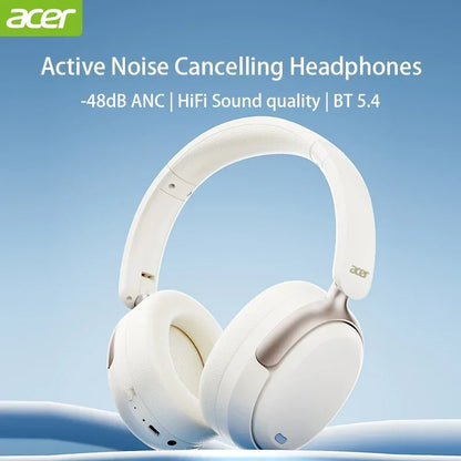 ANC HIFI Headphone Bluetooth 5.4 48Db Noise Canceling Hi-Res Spatial Audio Earphone with LDAC over Ear Headset Wireless