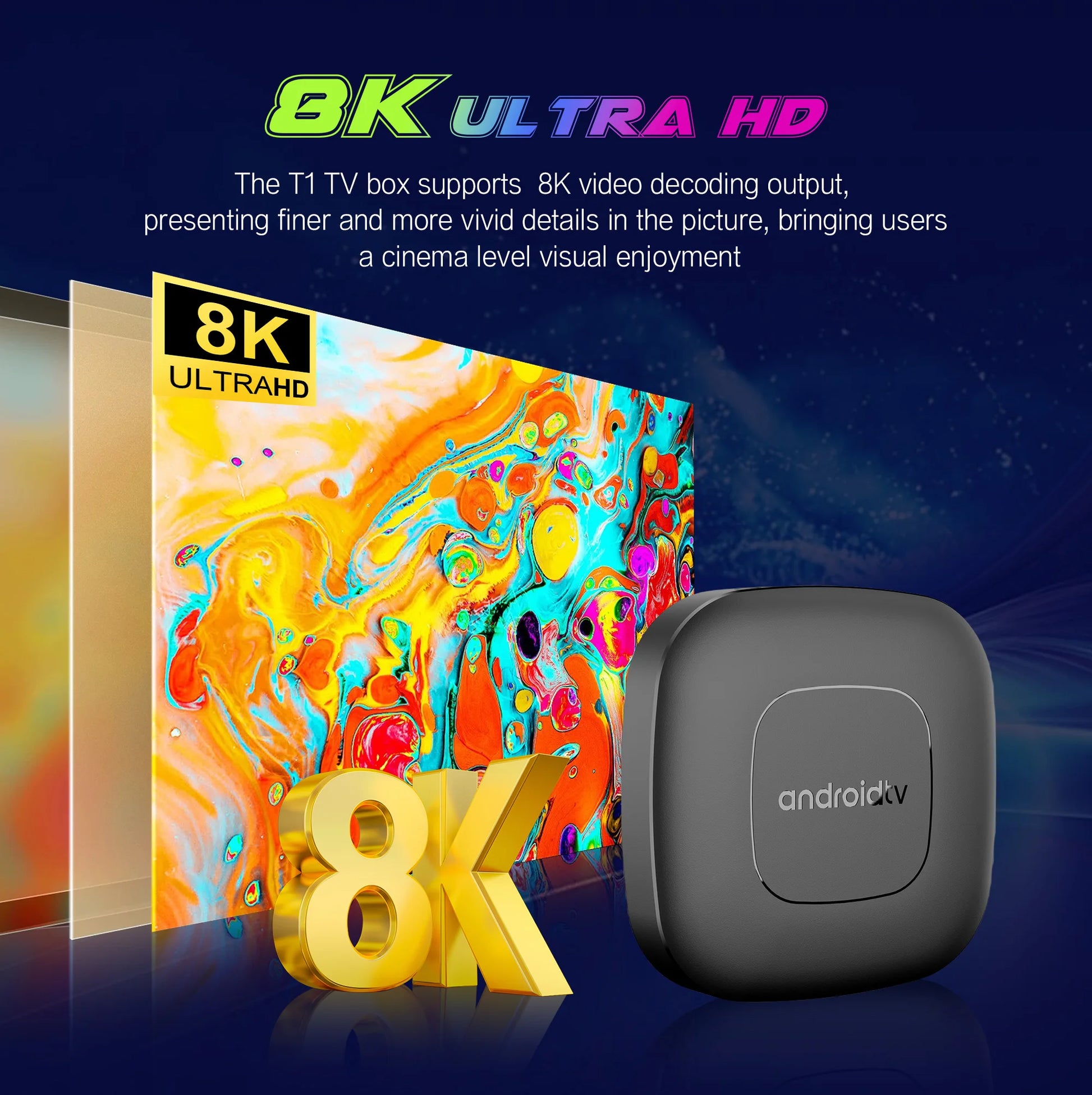 2025  T1 Android16 Smart Home Theater TV Box Rockchip RK3518 Support Bluetooth5.4 Google Assistant Streaming Player Wifi 6
